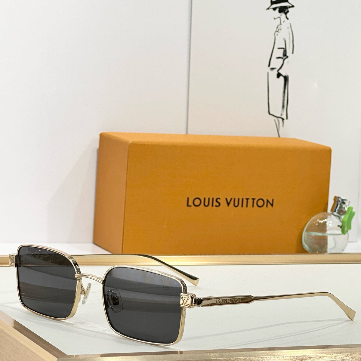 Louis Vuitton Sunglasses- Louis Vuitton Lou Sunglasses Luxury Designer UV Sunglasses