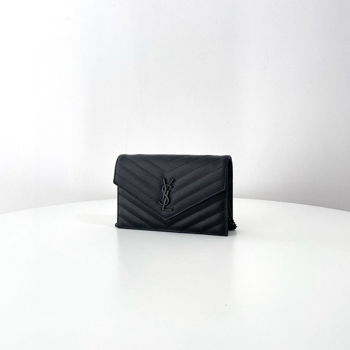 Saint Laurent Wallets- Saint Laurent Cassandre Envelope Wallet On Chain Elegant Everyday Leather Wallet