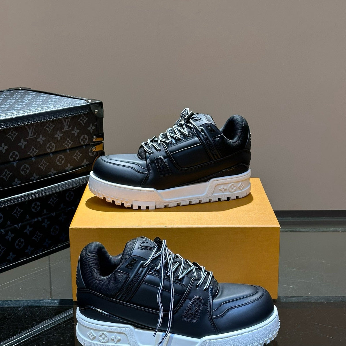 Louis Vuitton Shoes- Louis Vuitton Lou Trainers Comfortable Everyday Designer Shoes