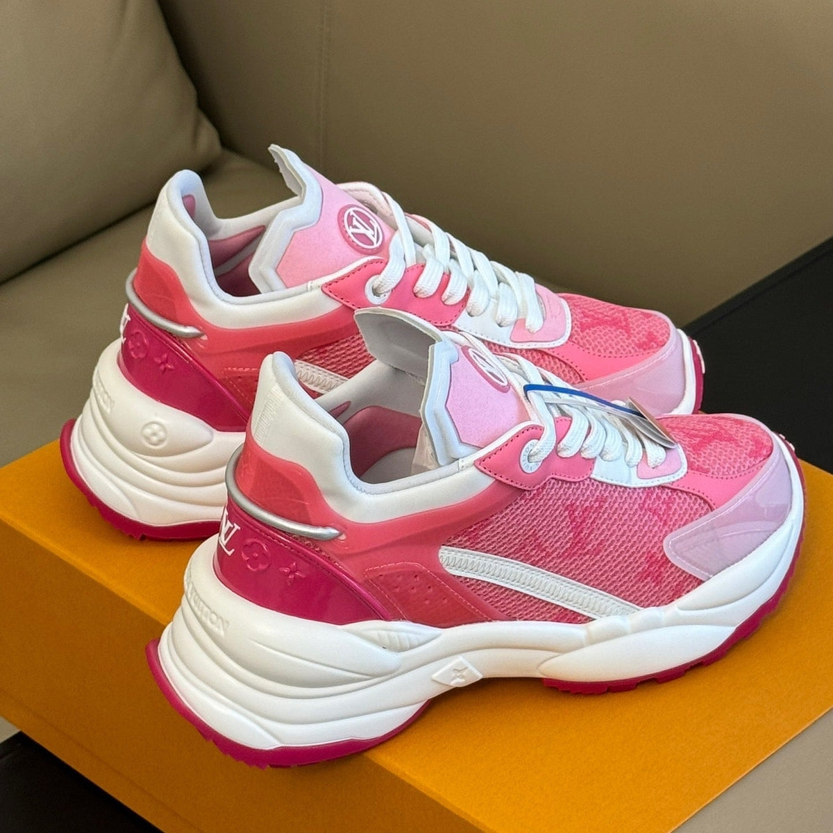 Louis Vuitton Shoes- Louis Vuitton Lou Run 55 Trainers Comfortable Everyday Designer Shoes