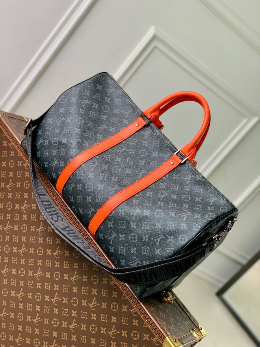 Louis Vuitton Bags- Louis Vuitton Lou Keepall Bandoulière 50 Bag Elegant Everyday Designer Handbag