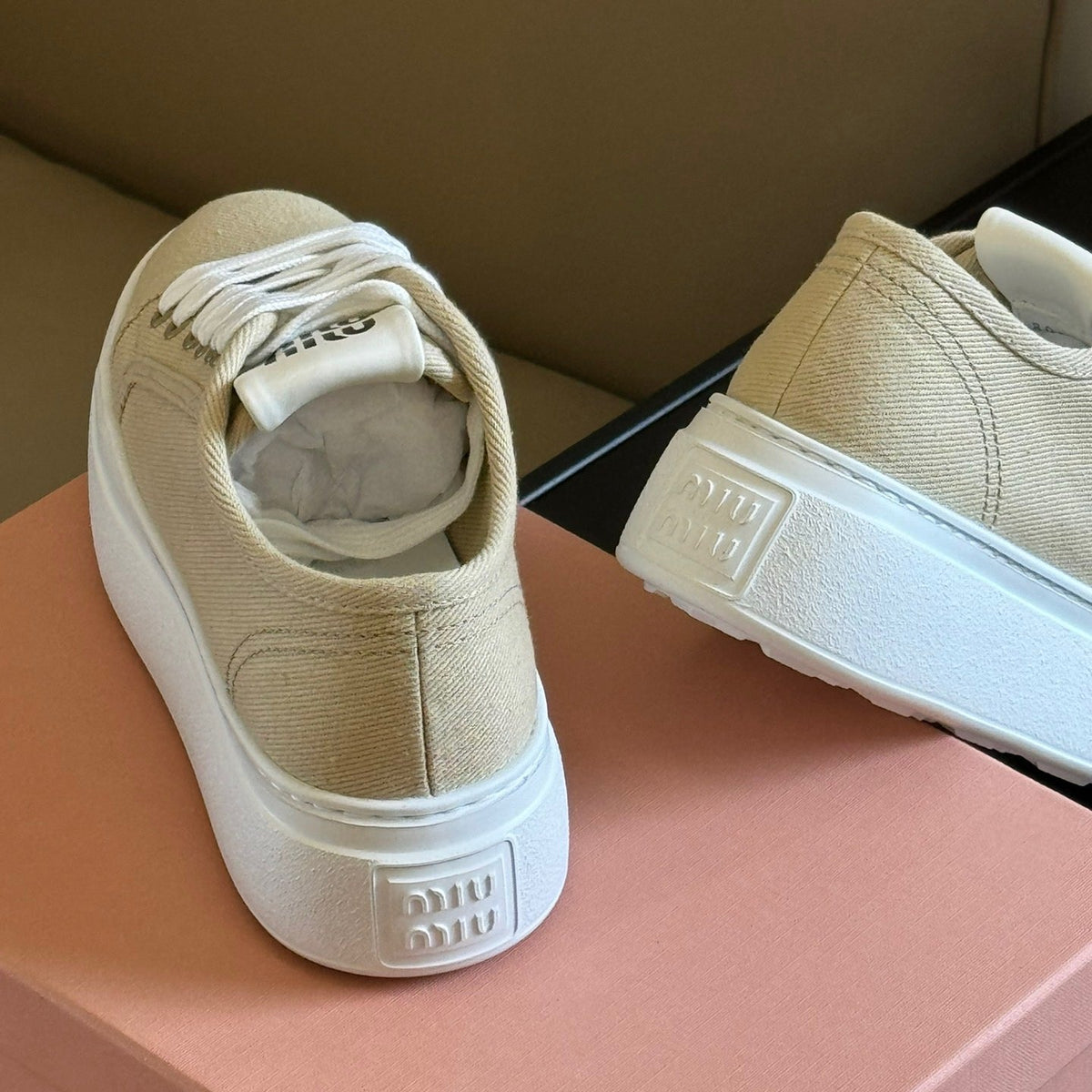 Shoes- Miu M Trainers Comfortable Everyday Designer Shoes
