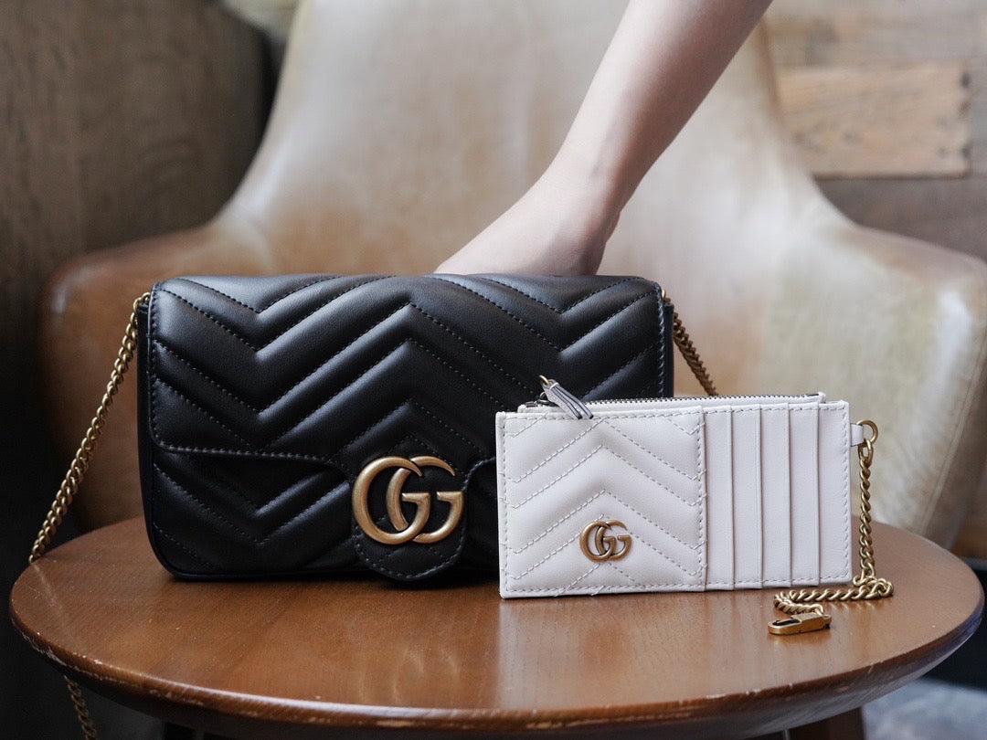 Gucci Bags- Gucci Marmont Mini Bag Luxury Designer Leather Handbag