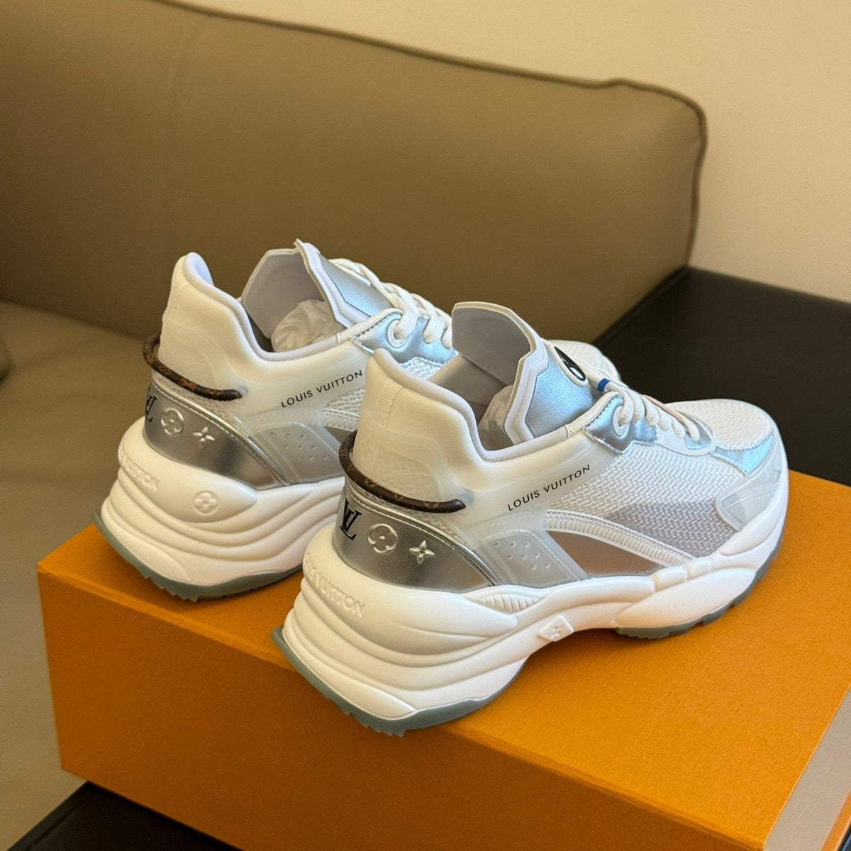 Louis Vuitton Shoes- Louis Vuitton Lou Run 55 Trainers Comfortable Everyday Designer Shoes