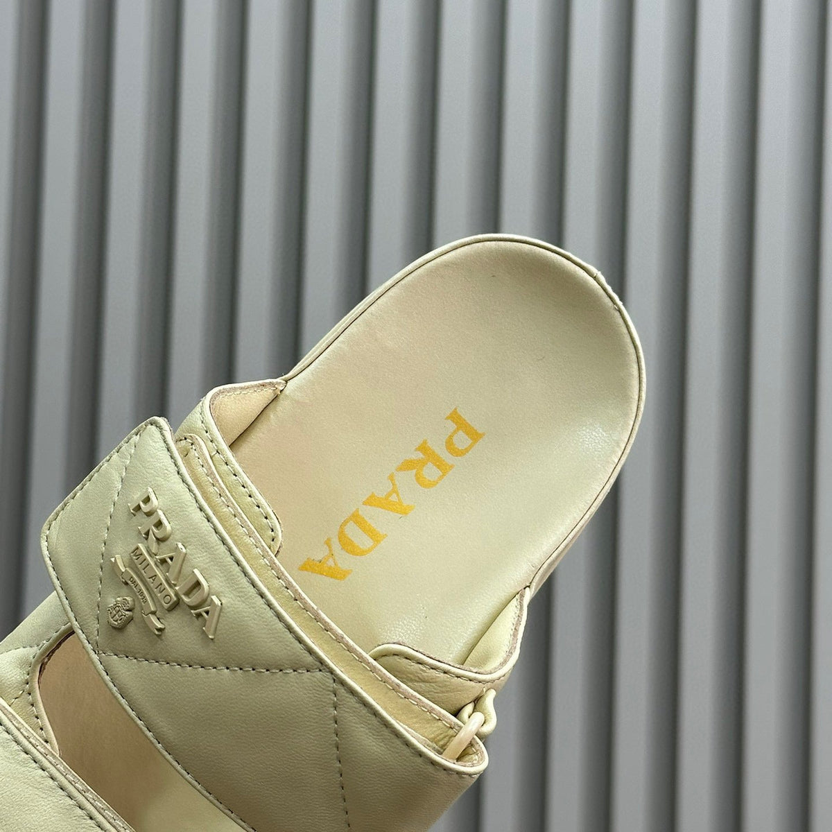 Shoes- Pd Nappa Leather Slides Premium Designer Casual Shoes