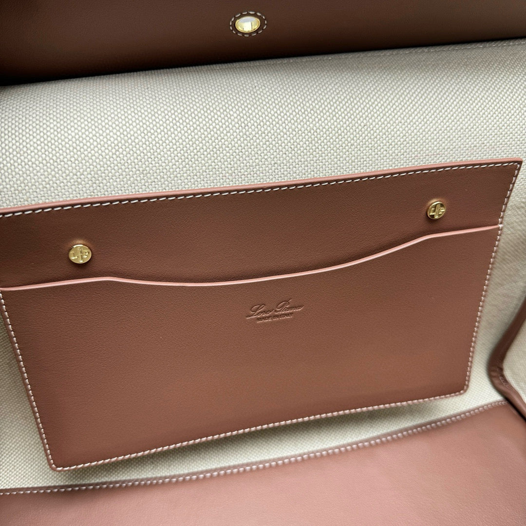 Bags- Loro P Loom Bag L32 Luxury Designer Leather Handbag