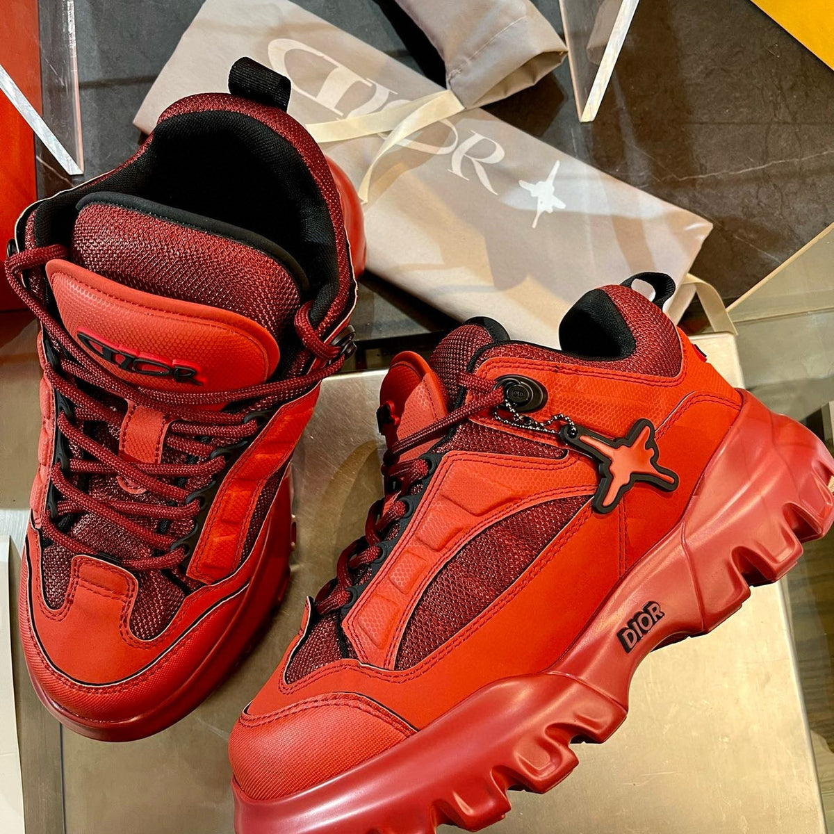 Dior Shoes- Dior x Lewis H Snow Sneakers Premium Designer Casual Shoes