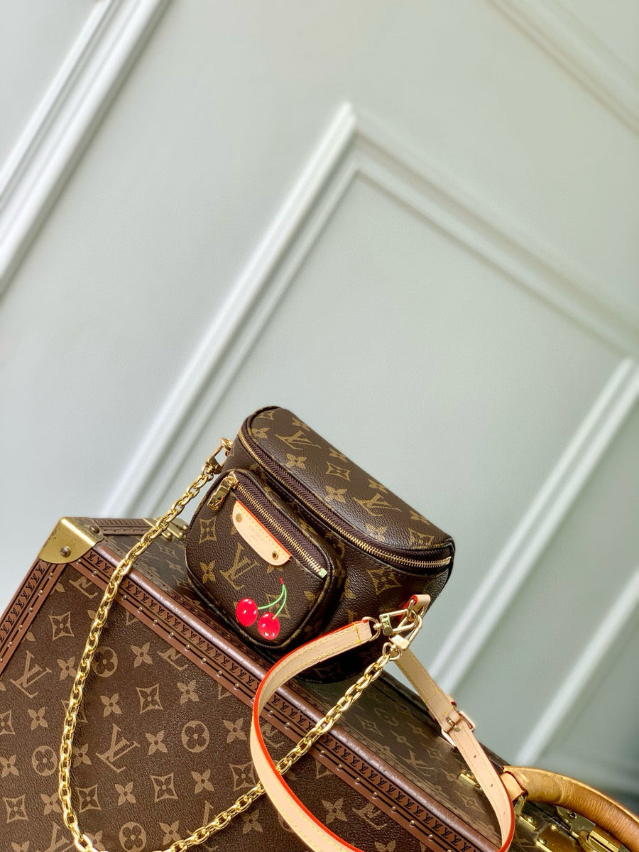Louis Vuitton Bags- Louis Vuitton Lou x Murakami Mini Bumbag Luxury Designer Leather Handbag