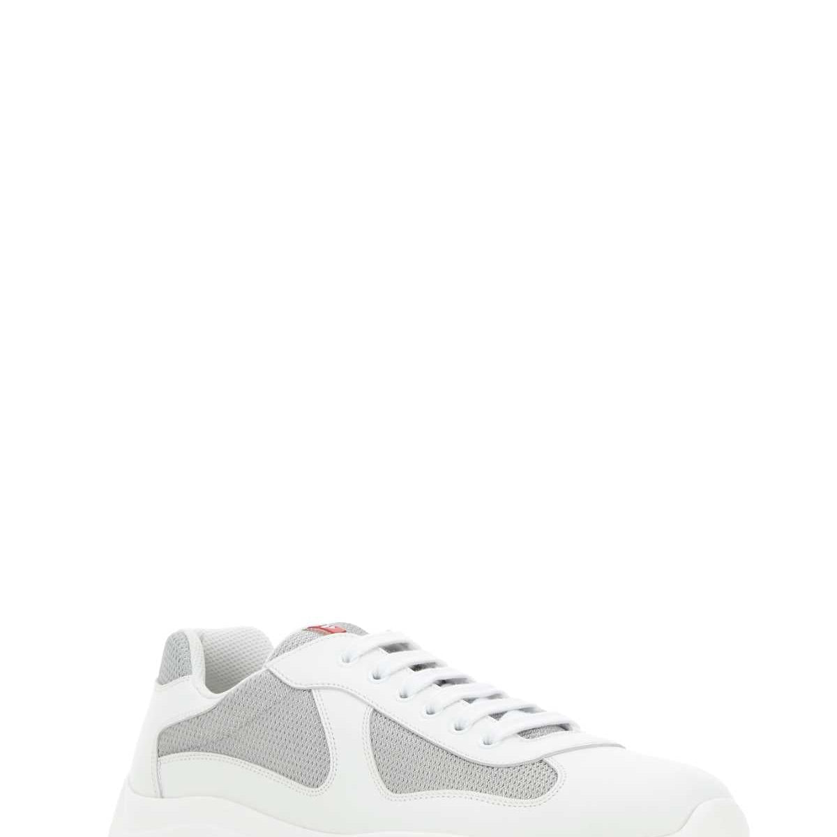 Prada premium sneakers detail and craftsmanship close-up