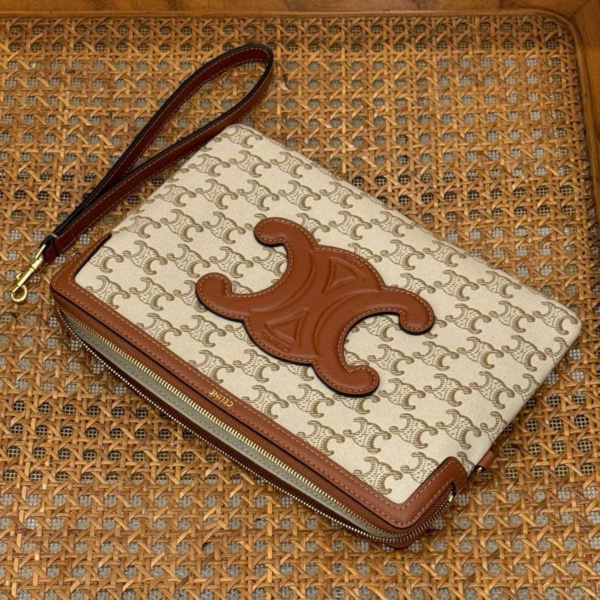 Bags- Cel Small Pouch With Strap Luxury Designer Leather Handbag