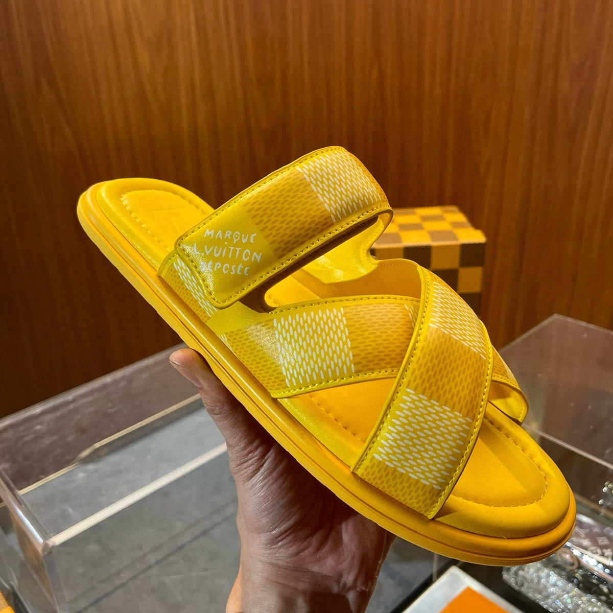 Louis Vuitton Shoes- Louis Vuitton Lou Venice Mule Premium Designer Casual Shoes
