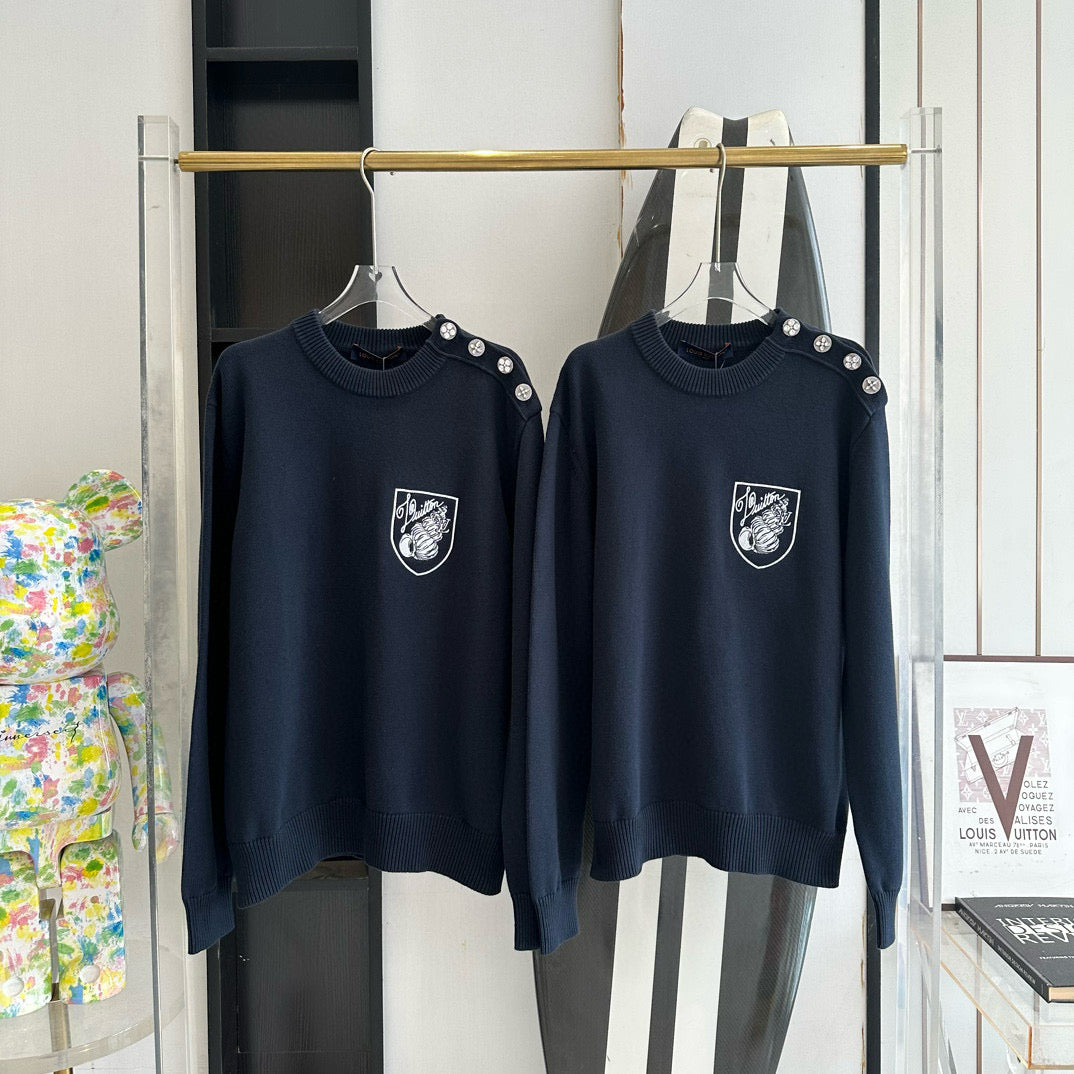 Louis Vuitton Sweaters- Louis Vuitton Lou Jumper Premium Casual Designer Knitwear