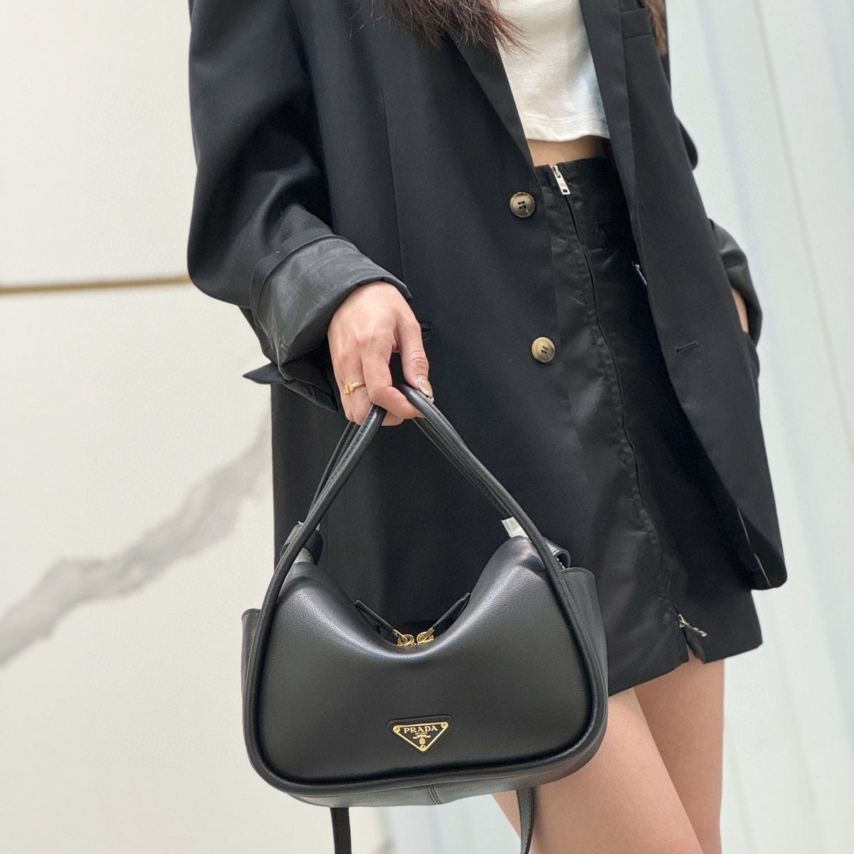 Bags- Pd Leather Handbag Premium Designer Shoulder Bag