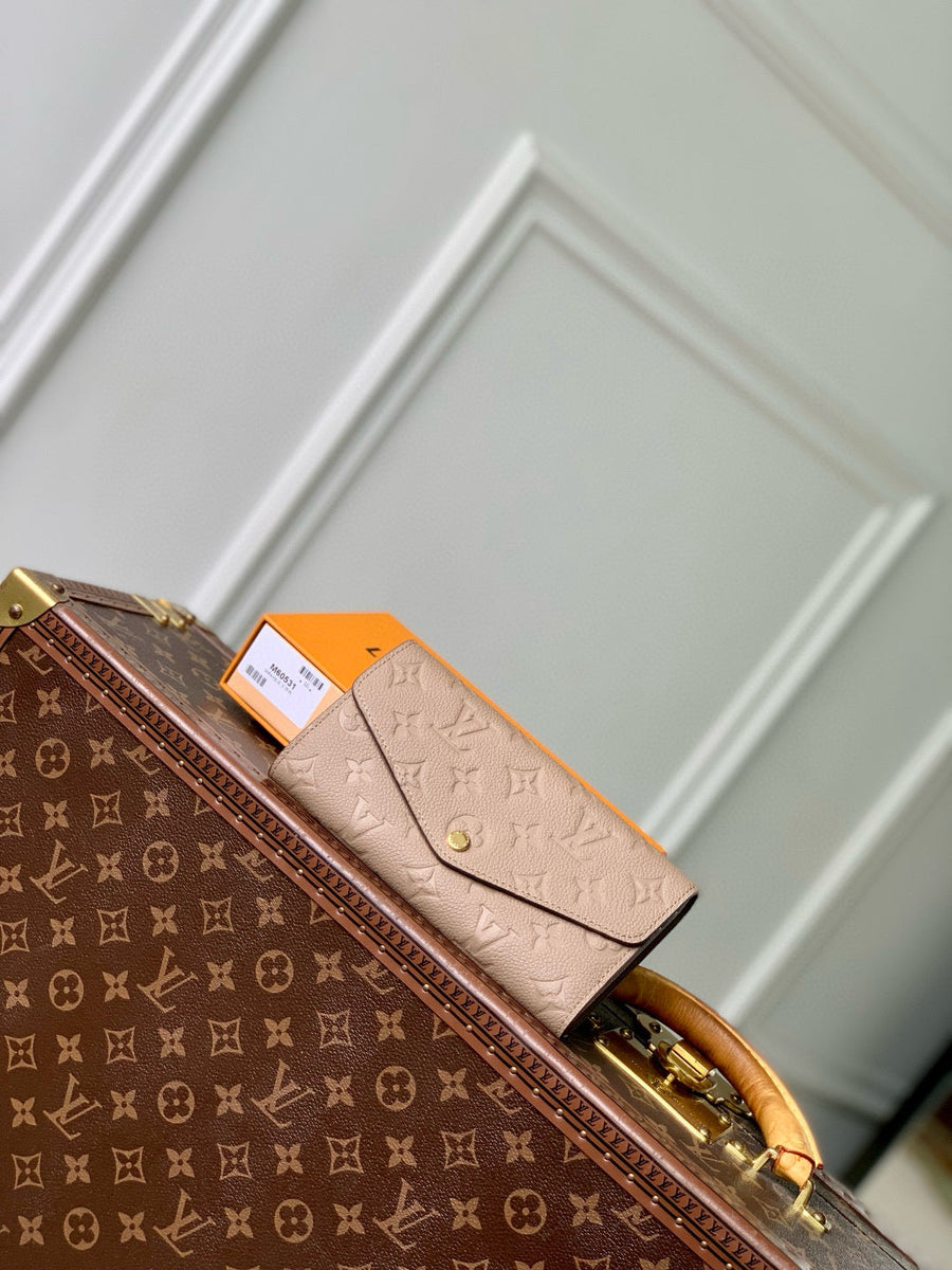 Louis Vuitton Wallets- Louis Vuitton Lou Sarah Wallet Compact Luxury Card Wallet