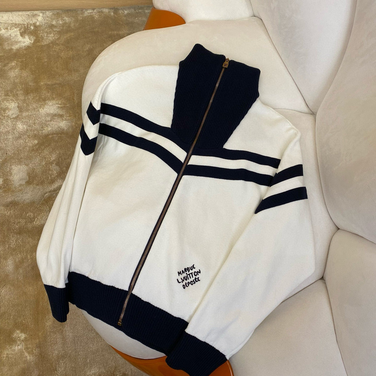 Louis Vuitton Sweaters- Louis Vuitton Lou Zip Jumper Premium Casual Designer Knitwear