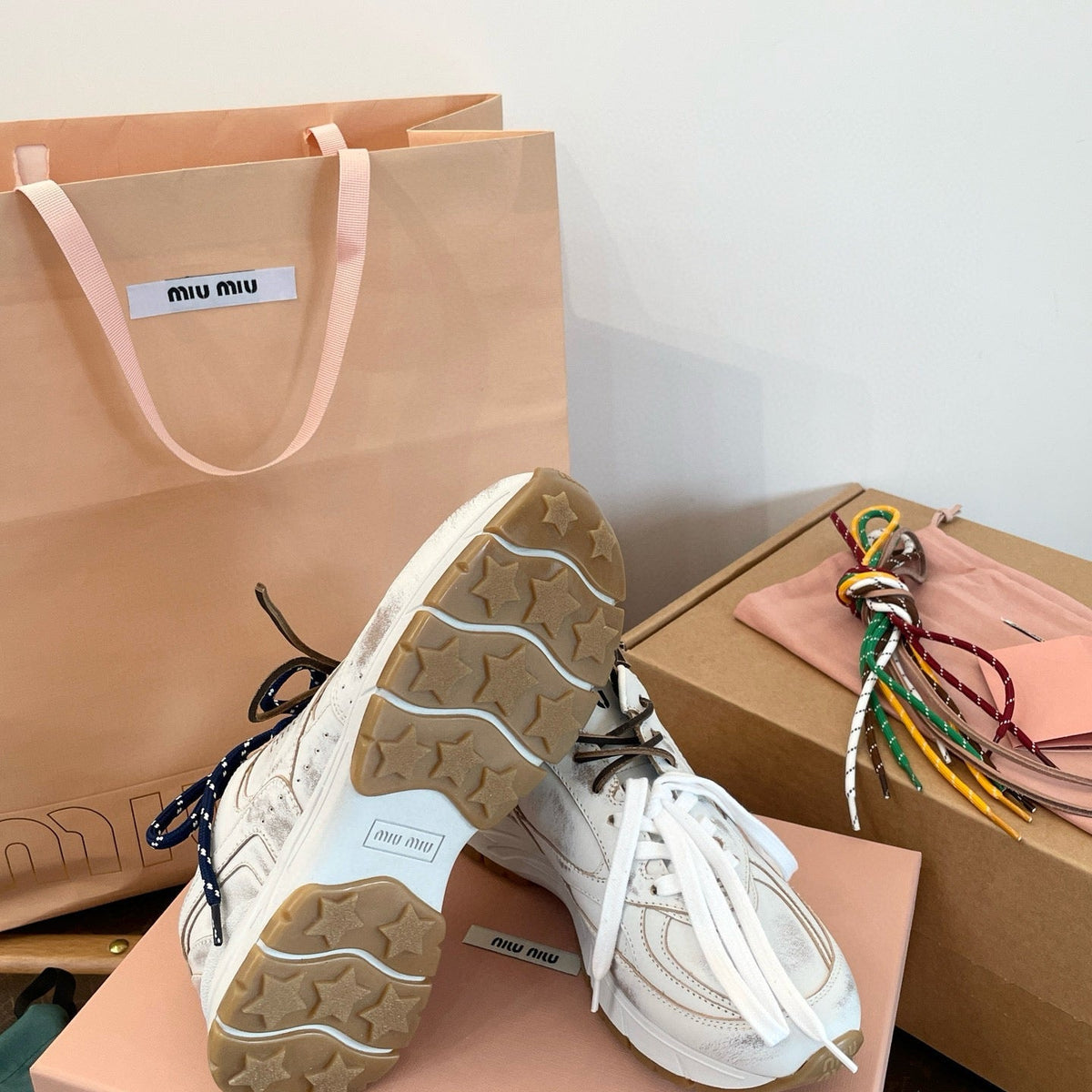 Shoes- Miu M Trainers Luxury Lifestyle Designer Footwear