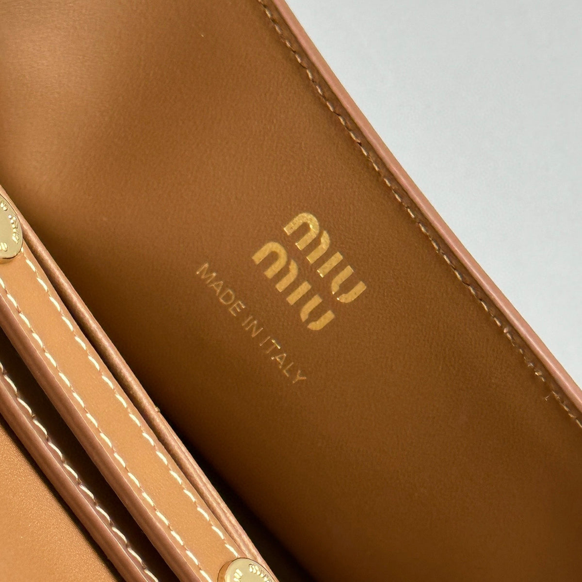 Wallets- Miu M Shoulder Strap Wallet Compact Luxury Card Wallet