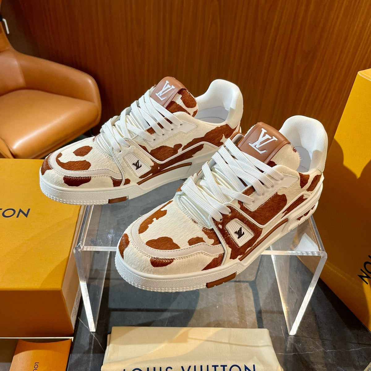 Louis Vuitton Shoes- Louis Vuitton Lou Trainers Comfortable Everyday Designer Shoes