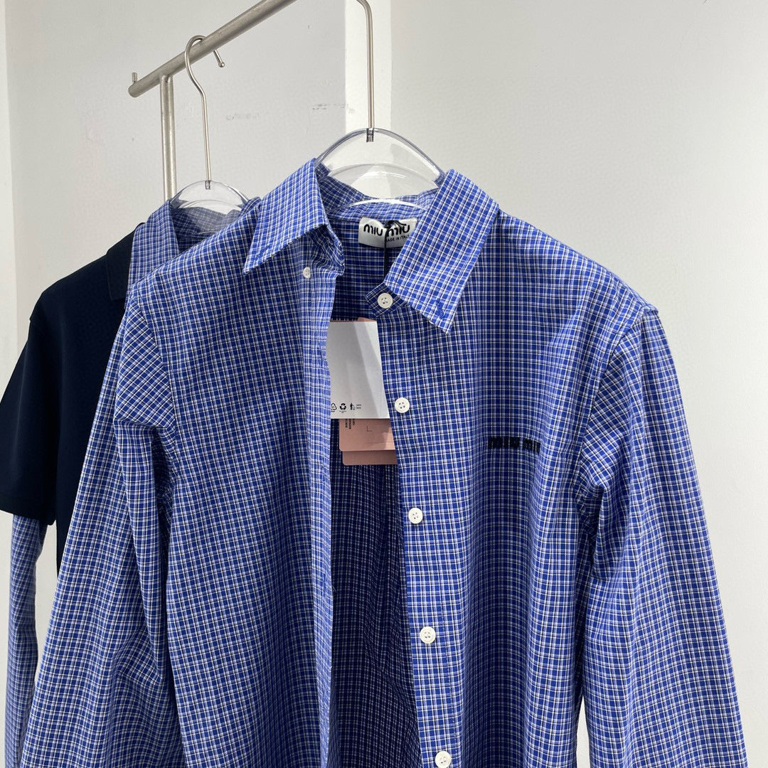 Tops- Miu M Shirt Premium Designer Casual Top