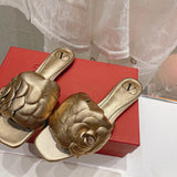 Close-up of Valentino Garavani shoes craftsmanship