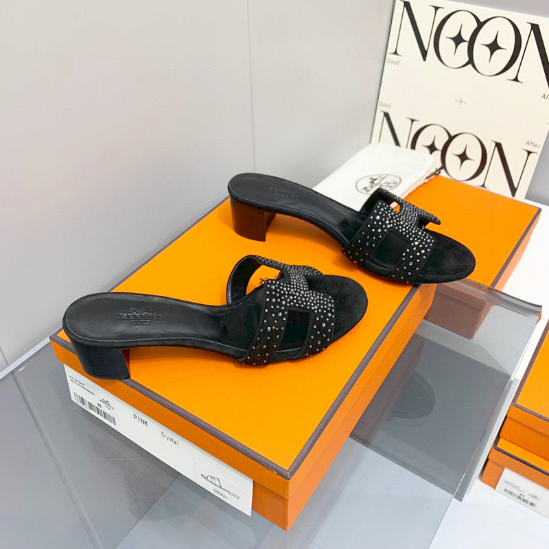 Hermes sandals Style 186 - angled studio shot