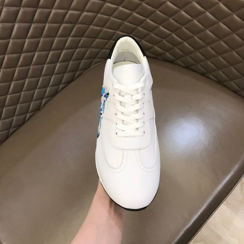 Hermès Nude Low-Top Sneakers - Heel Detail View