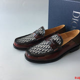 Dior Burgundy Slingback Heels - Close-Up Texture View