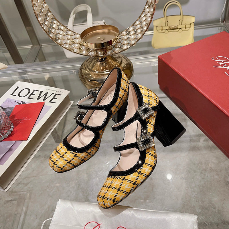 Close-up of Roger Vivier shoes craftsmanship