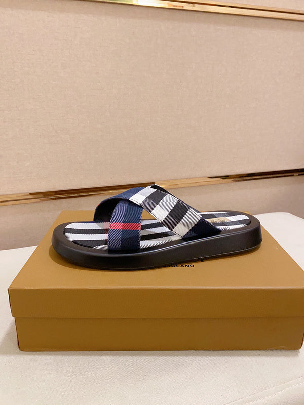Burberry Chocolate Brown Low-Top Sneakers - Front View