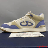 Dior Chocolate Brown Low-Top Sneakers - Angled View
