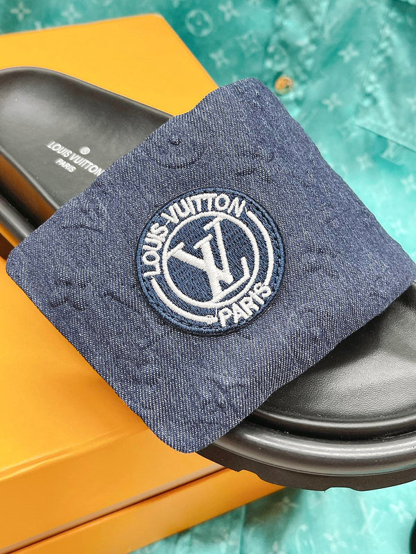 Louis Vuitton Beige Slip-On Sneakers - Sole Detail View