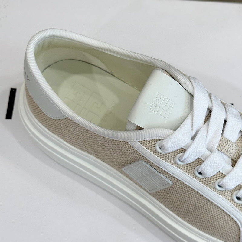 Givenchy Nude High-Top Sneakers - Detail Shot of Craftsmanship