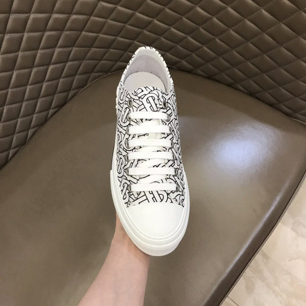Burberry Burgundy Low-Top Sneakers - Detail Shot of Craftsmanship