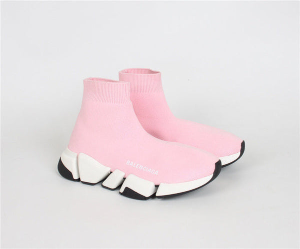 Balenciaga Nude Pointed-Toe Flats - Angled View