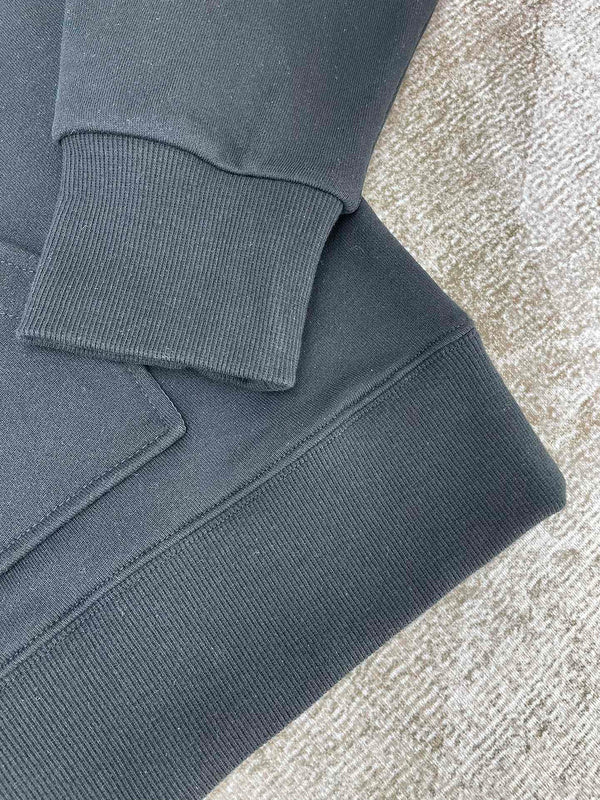 Close-up of Amiri hoodie craftsmanship