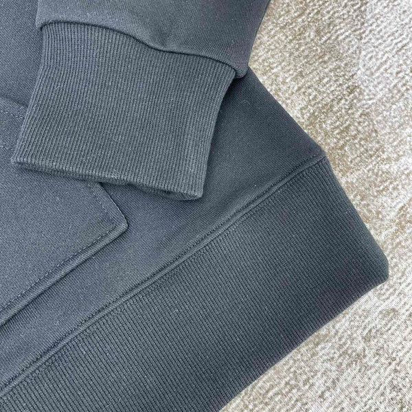 Close-up of Amiri hoodie craftsmanship