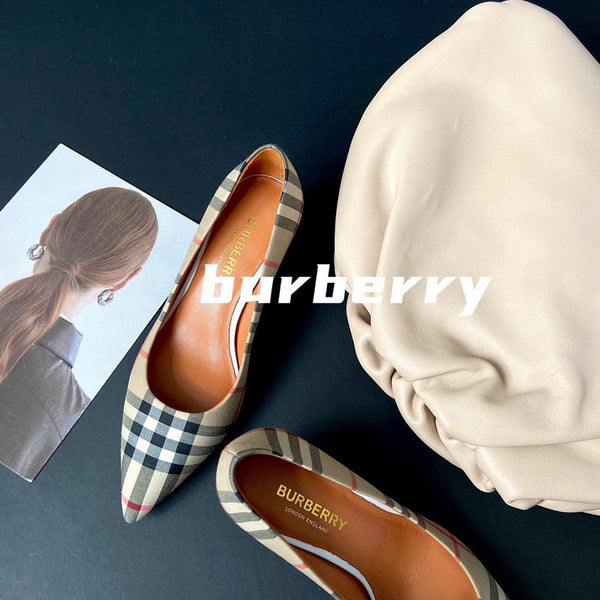 Burberry Nude Slip-On Sneakers - Detail Shot of Craftsmanship