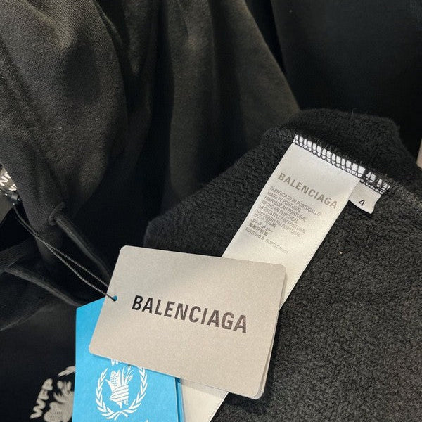 Close-up of Balenciaga designer clothing craftsmanship