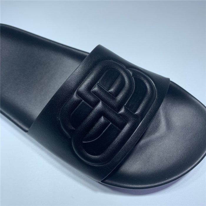 Balenciaga Chocolate Brown Platform Sandals - Toe Detail View