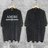 Amiri t-shirt front view designer style