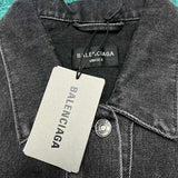 Close-up of Balenciaga designer clothing craftsmanship