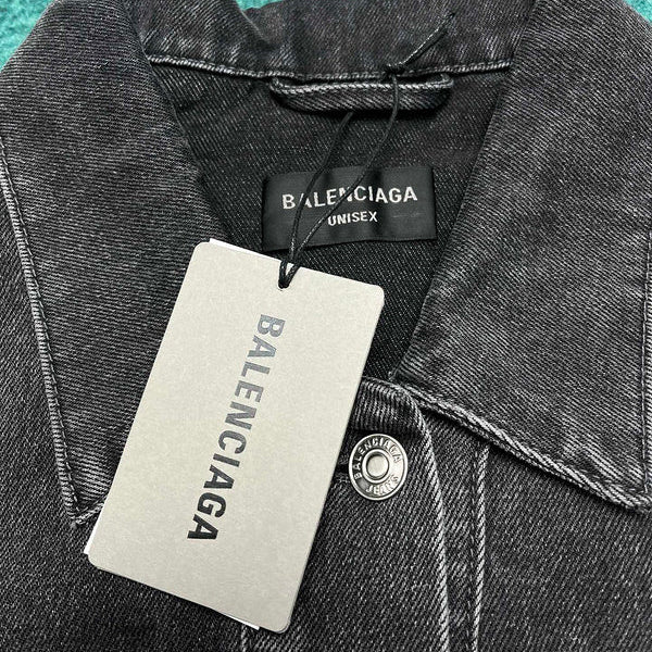 Close-up of Balenciaga designer clothing craftsmanship
