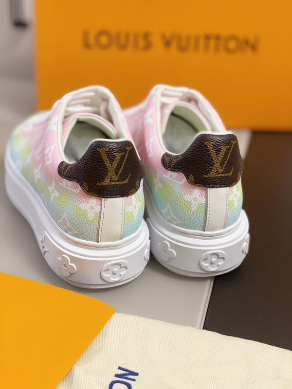 Louis Vuitton luxury shoes detail shot