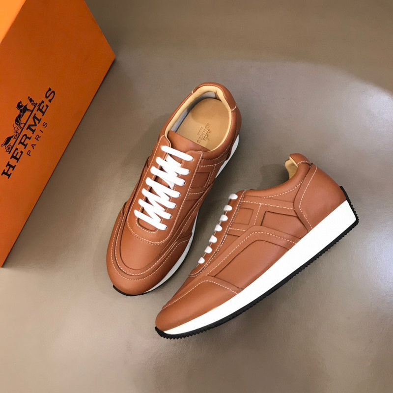 Hermès White High-Top Sneakers - Sole Detail View