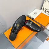 Hermes sandals Style 181 - logo and branding close-up