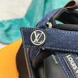 Louis Vuitton Red Loafer Flats - Heel Detail View