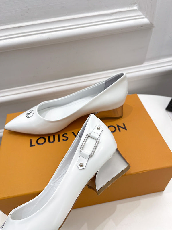 Louis Vuitton Tan Chunky Platform Sneakers - Full Silhouette View