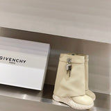 Givenchy Burgundy Classic Ballet Flats - Toe Detail View