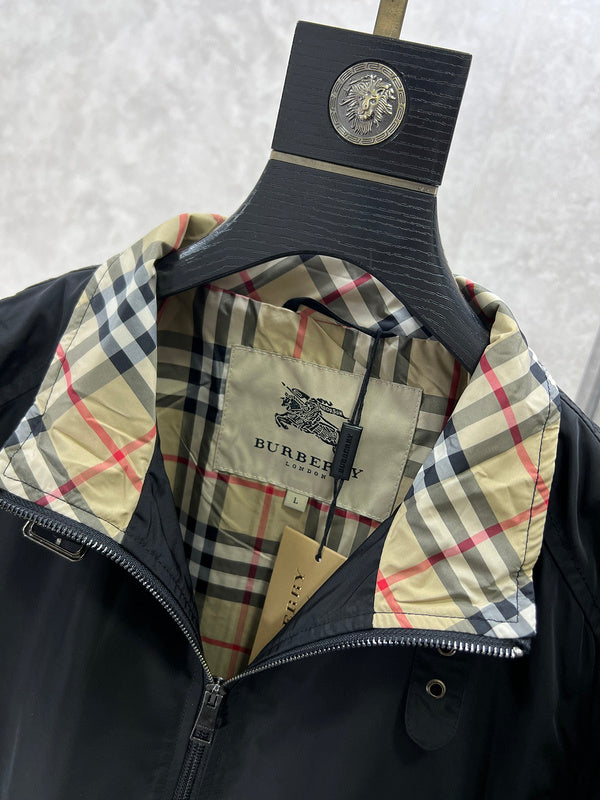 Close-up of Burberry designer clothing craftsmanship