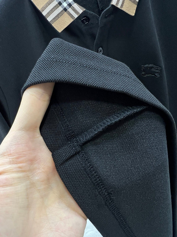 Close-up of Burberry designer clothing craftsmanship